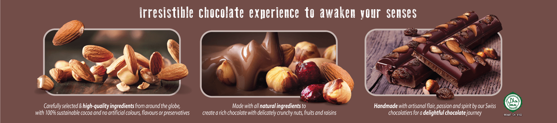 Irresistible chocolate experience to awaken your senses