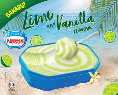 Nestle Blue Tub Lime and Vanila Flavour